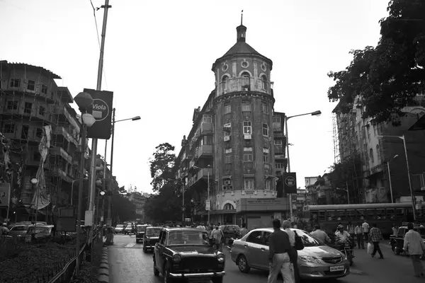 stock image Gold Mohur building, Princess Street, Vardhaman Chowk, Marine Lines, Bombay Mumbai, Maharashtra, India 22-December-2009 