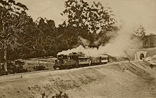 stock image Vintage photo of nilgiri railway, ooty, tamilnadu, india, asia 