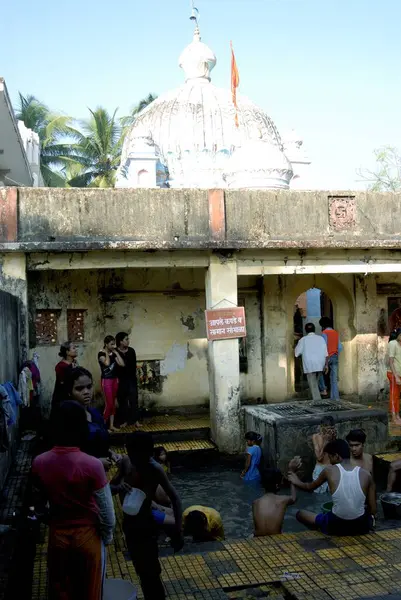 stock image Hot water spring at Ganeshpuri near Vajreshwari, Maharashtra, India, Asia 