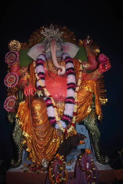 Stock image Ganesh ganpati Festival , procession of Elephant headed God