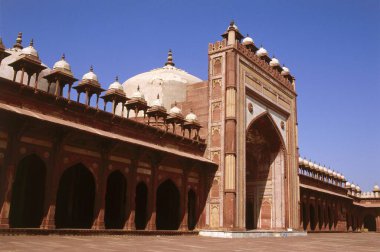 masjid inside Buland Darwaza huge gateway , Fatehpur Sikri , Agra , uttar Pradesh , India clipart