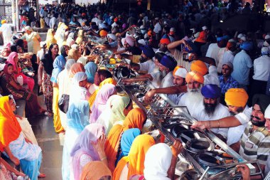 Guru ka langar, amritsar, Punjab, Hindistan, Asya 