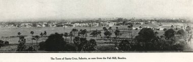 Town of Santa Cruz, Salsette as seen from  Pali Hill, Bandra, Bombay Mumbai, Maharashtra, India  clipart