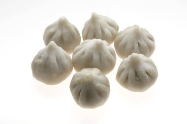 Closeup view of Indian food - steamed modak clipart