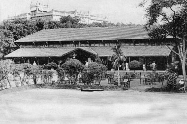 Gymkhana colaba mumbai maharashtra India 'nın eski bir klasik fotoğrafı. 