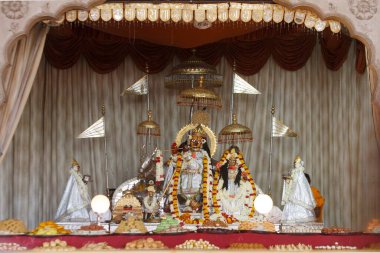 Govind Devji 'nin eski tapınağı Lord Krishna, Jaipur, Rajasthan, Hindistan 