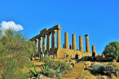 Hera Lacinia Tapınağı, Tapınaklar Vadisi, Agrigento, Sicilya, İtalya, Avrupa
