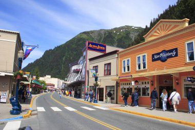 Sokak, şehir merkezi, Juneau, Alaska, Amerika Birleşik Devletleri 