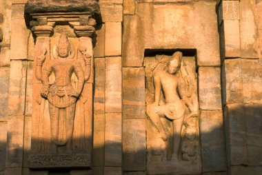 Pattadakal Tapınağı, Karnataka, Hindistan 'da UNESCO Dünya Mirası Alanı, Harihara ve Şiva heykeli