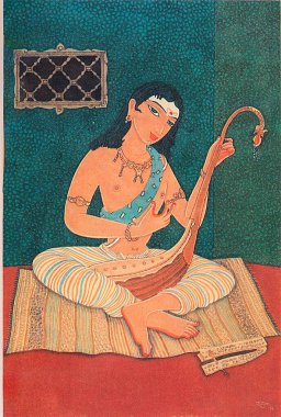 Enstrüman, müzik, hindu inancı, hindu, hinduizm, sanat, himalaya akademi sanatı, müzisyen, şarkı, bhajan, dindar, ibadet, adanmışlık, sanatçı S. Rajam