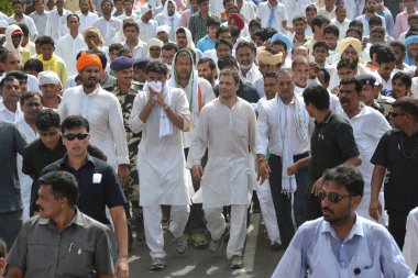 Hindistan Ulusal Kongre Partisi Politikacısı Rahul Gandhi, Rajasthan, Hindistan, Asya   