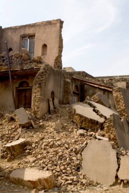 Hindistan, Rajasthan 'daki Gajner' da harabe halinde Haveli veya köşk