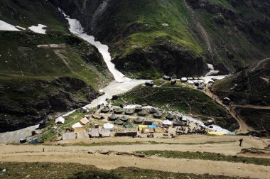 Çadır, amarnath yatra, Jammu Kashmir, Hindistan, Asya 