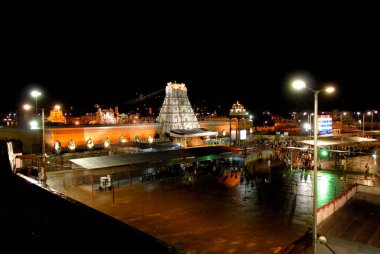 Lord Venkateshvara Tapınağı, Balaji, Tirumala, Tirupati, Andhra Pradesh, Hindistan   