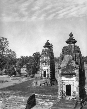 Almora yakınlarındaki Bageshwar 'daki Hindu tapınağı; Uttar Pradesh şimdi Uttaranchal; Hindistan 1940' larda  