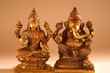 Diwali Deep Awali festivali, shree lakshmi puja ile tanrı ganesh, Hindistan 