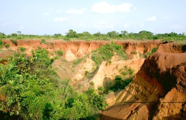 Silabati nehri üzerinde Hint Büyük Kanyonu; Garbeta; Midnapur; Batı Bengal; Hindistan
