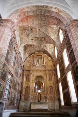 Assisi 'li Aziz Francis Kilisesi, M.S. 1521' de inşa edildi; UNESCO Dünya Mirası Alanı; Eski Goa; Velha Goa; Hindistan