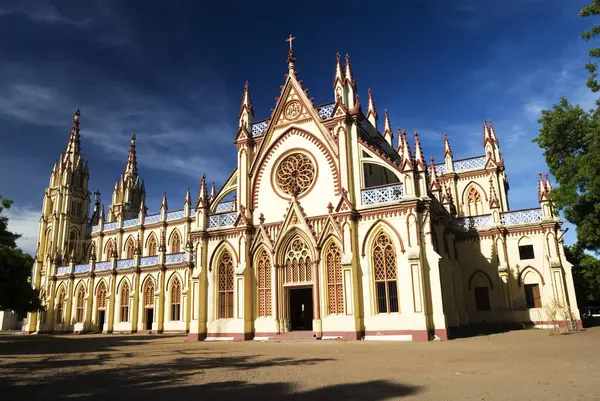 stock image Saint Mary cathedral constructed in 1916, Madurai, Tamil Nadu, India 