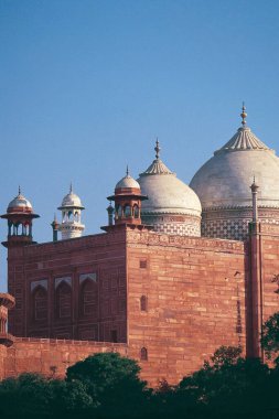 Tac Mahal 'deki cami, agra, delhi, Hindistan, Asya