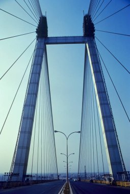 Yeni Howrah köprüsü (Vidyasagar Setu); Kalküta; Batı Bengal; Hindistan