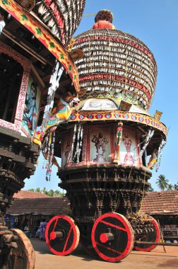 Shri Krishna Matematik Tapınağı, Udipi, Karnataka, Hindistan,