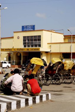 New Cochbehar tren istasyonu manzarası, Batı Bengal, Hindistan 