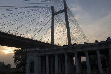 Vidyasagar Setu Hooghly Nehri üzerindeki ikinci köprü şehrin en son ilgi alanlarından biri; Kolkata; Batı Bengal; Hindistan