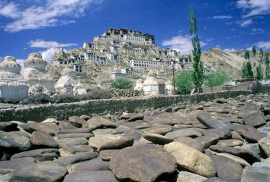 tikse monastery ; ladakh ; leh ; jammu and kashmir ; india clipart