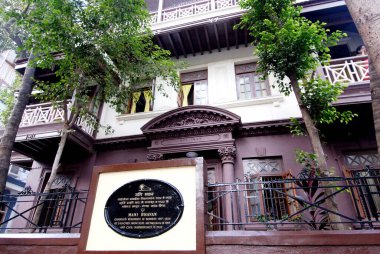 Mani Bhavan, Mahatma Gandhi 'nin Mumbai ziyareti sırasında kaldığı yer, Bombay, Mumbai, Maharashtra, Hindistan.