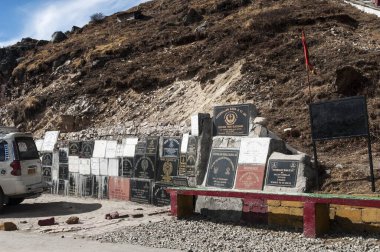 Harbhajan Singh Baba Plaque tapınakta, gangtok, sikkim, Hindistan, Asya