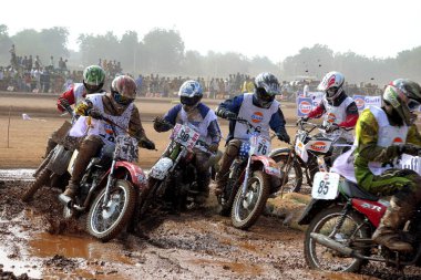 Golf kupası toprak pisti yarışı, Jodhpur, Rajasthan, Hindistan 