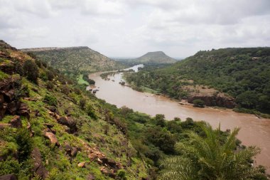 Gokak 'ta Şelale, Karnataka, Hindistan, Asya