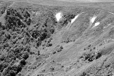 Kar yamalı dağ, Storkensohn, Haut Rhin, Grand Est, Fransa, Avrupa