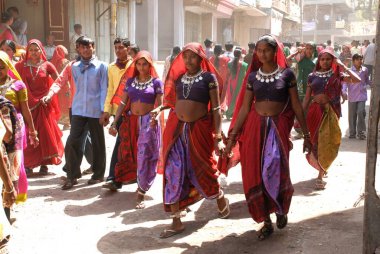 Kutsal festival, Vadodara bölgesi, Gujarat, Hindistan 