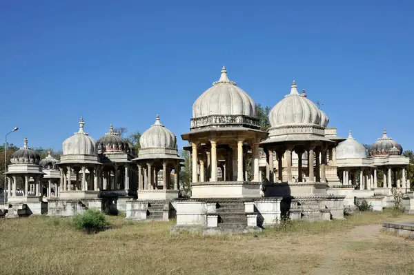 stock image Cenotaphs chhatries royal tomb at ahar in udaipur rajasthan india Asia 