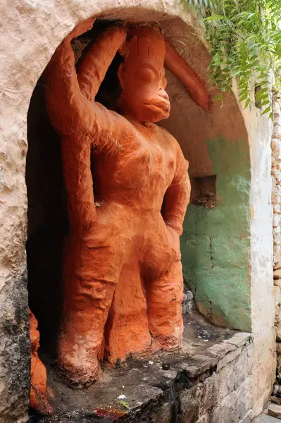 stock image Hanuman statue, jatashankar temple, beed, maharashtra, india, asia