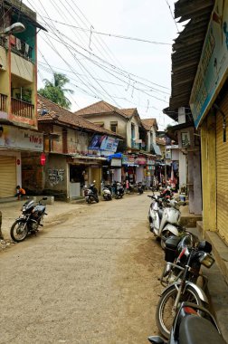 Kapalı dükkan, çarşı peth, alibag, raigad, Maharashtra, Hindistan, Asya