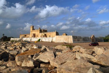 Dansborg fort in Tarangambadi, Tamil Nadu, India  clipart