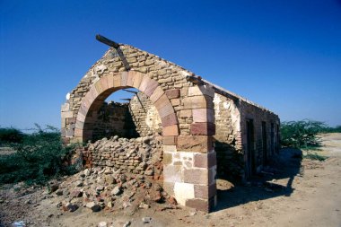 Eski İngiliz dinlenme evi, Jhinjhuwada, Gujarat, Hindistan