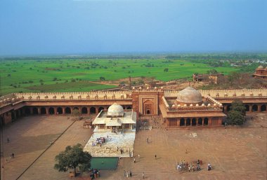 Saint salim chisti, fatehpur, sikri, agra, uttar pradesh, india, asia  clipart