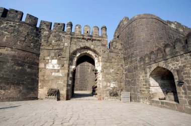 Daulatabad kalesinin girişi, Aurangabad, Maharashtra, Hindistan, Asya