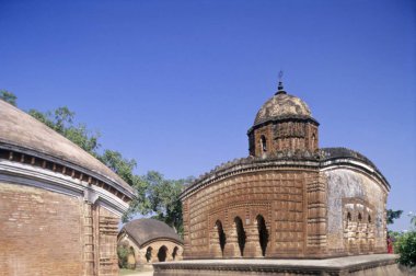 Madanmohan Tapınağı, Vishnupur, Batı Bengal, Hindistan 