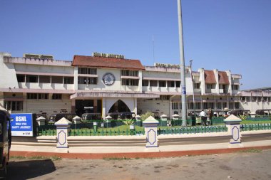 Hindistan demiryolları, Quillon ya da Kollam Junction Tren İstasyonu, Kerala, Hindistan  