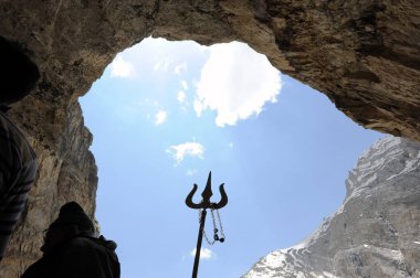 Kutsal Mağara Amarnath Yatı, Jammu Kaşmir, Hindistan, Asya