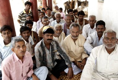 Kırsal erkek topluluğu, Hazaribagh, Jharkhand, Hindistan 