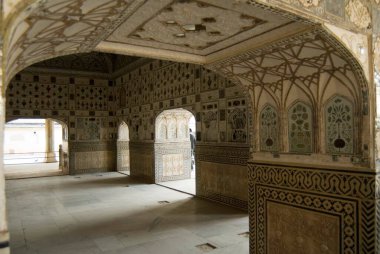 Sheesh Mahal; Amber kalesi; Jaipur; Rajasthan; Hindistan