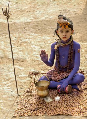 Çocuk şiva, mumbai, maharashtra, Hindistan, Asya 'ya benziyor.