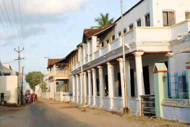 King street in Tranquebar Danish colony in India from 1620-1845, Tarangambadi, Tamil Nadu, India  clipart