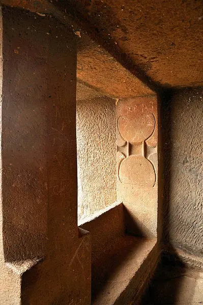 stock image Inside Pale Buddhist cave, Mahad, Raigad Raigarh, Maharashtra, India 